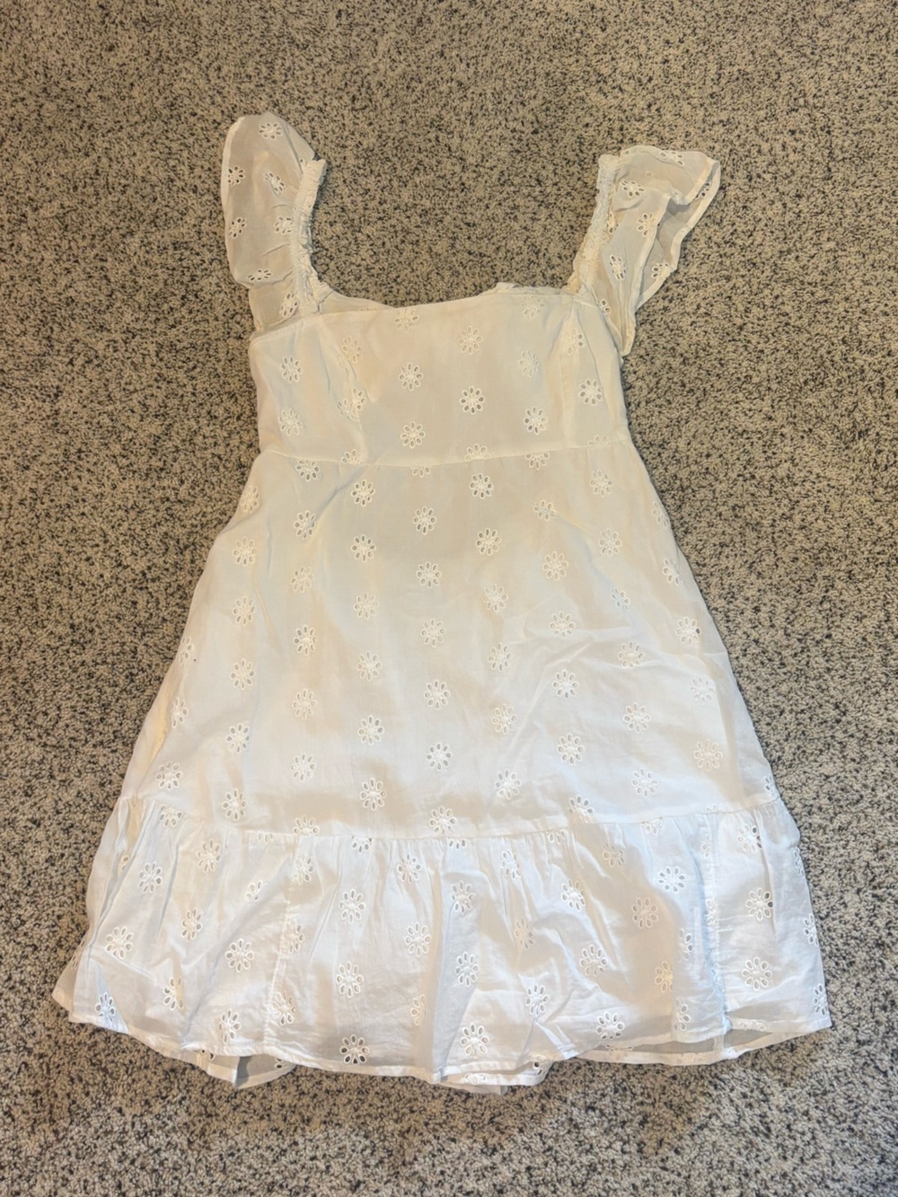 Hollister white babydoll dress